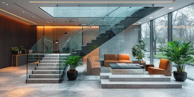 Balustrady szklane zewnętrzne Warszawa